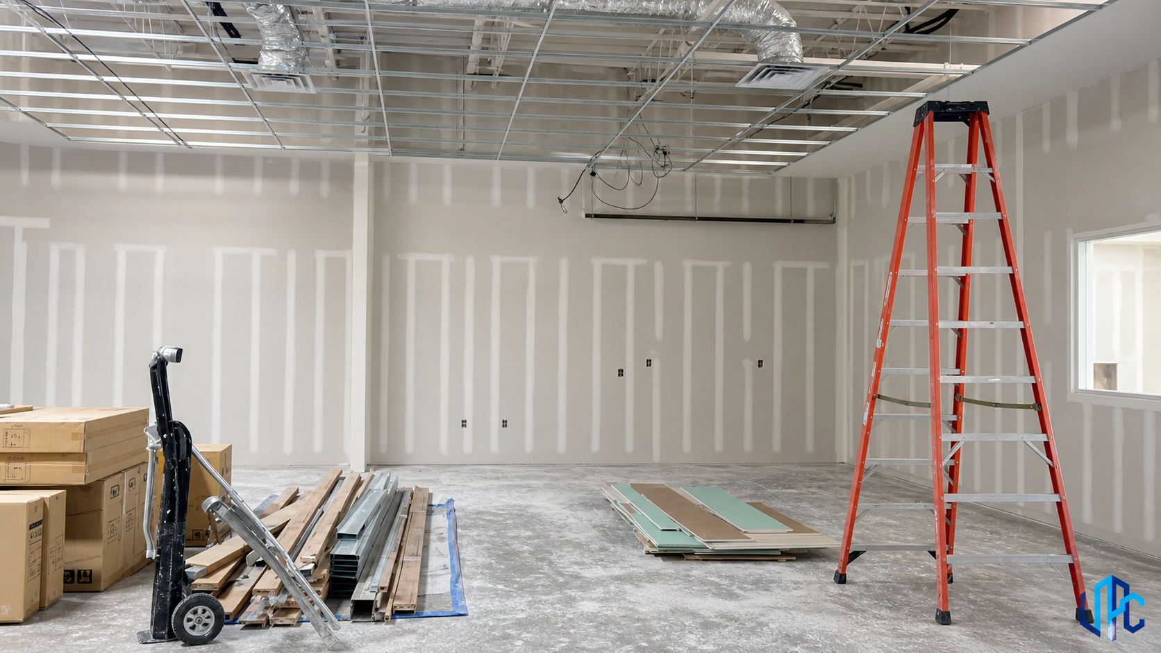 Commercial Drywall — Tape, Bed & Finish