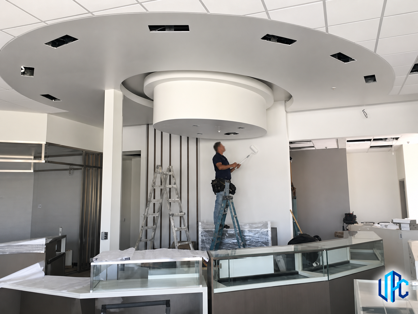 United Painting Company completing a commercial interior